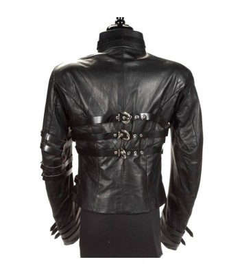 Hot Mj Michael Jackson Leather Jacket Military Style Gothic Jacket Fast Shipping